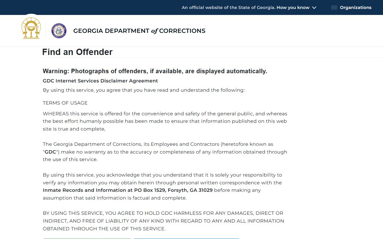 Walton County arrest records Georgia offender query form