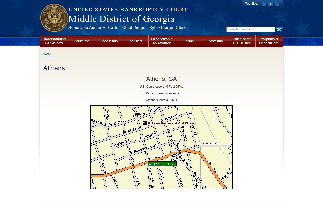 Walton County court records bankruptcy court Athens