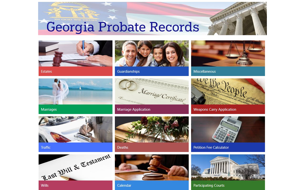 Walton County probate records Georgia Probate Records search portal